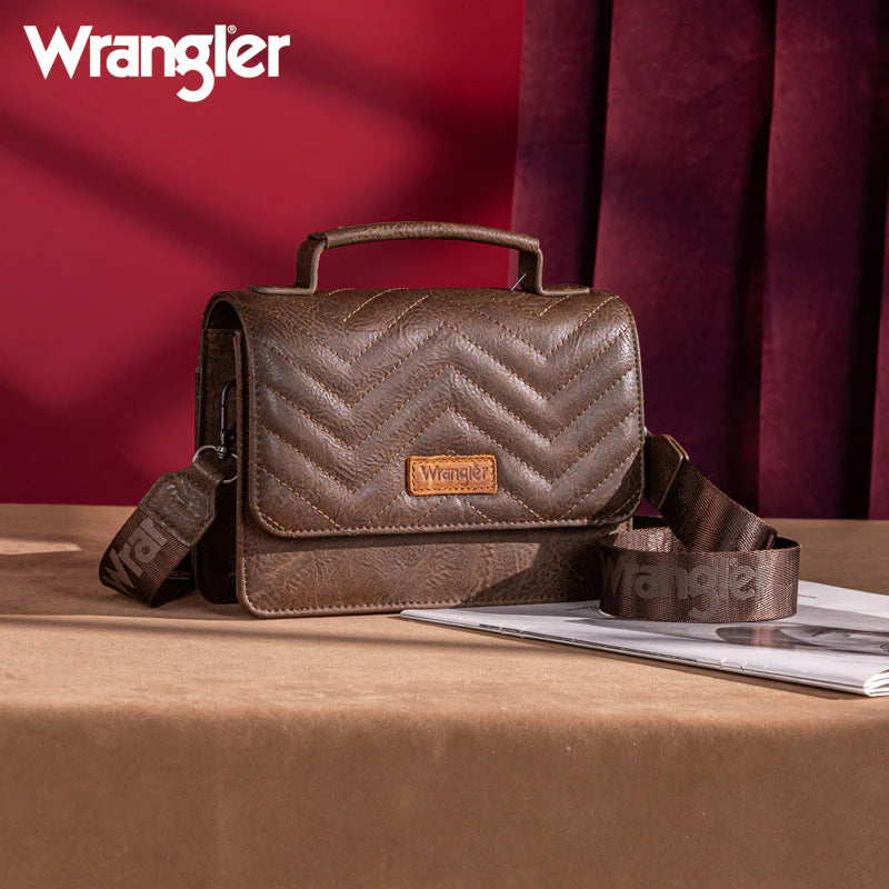 Wrangler| 3PCs Set Mini Top Handle Crossbody/Wallet/Card Case Set