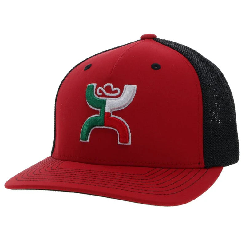 Hooey "Boquillas" Red/Black Flexfit Hat SKU: 2218RDBK-01