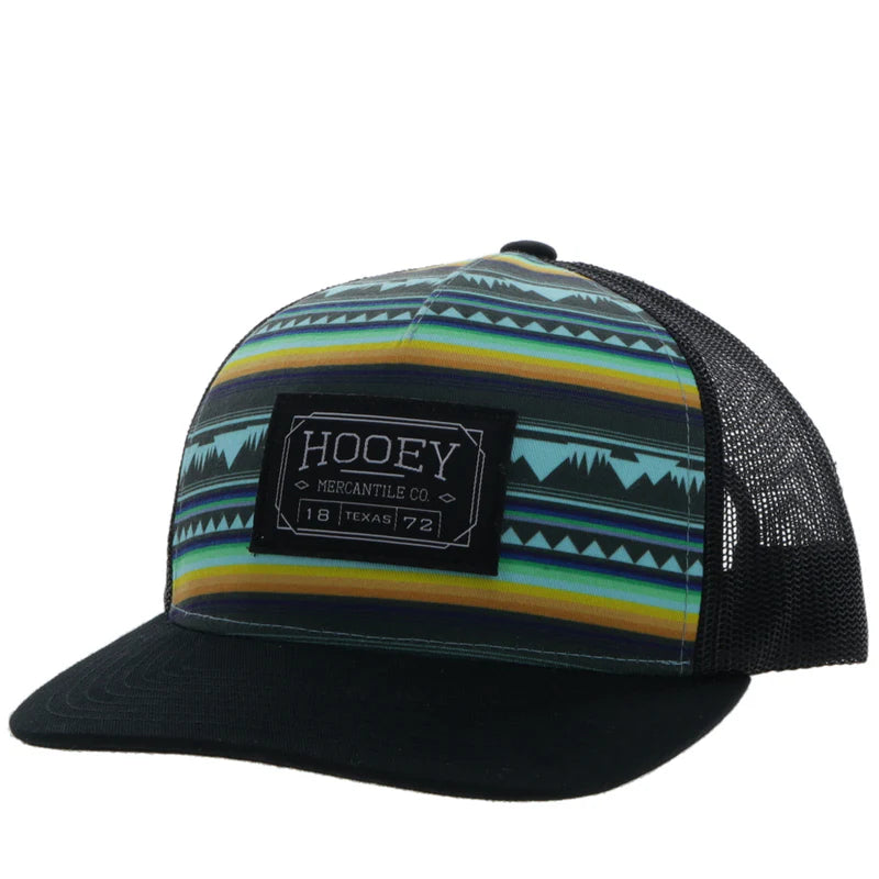 Hooey "Doc" Turquoise/Black w/Aztec Hat SKU: 2302T-TQBK