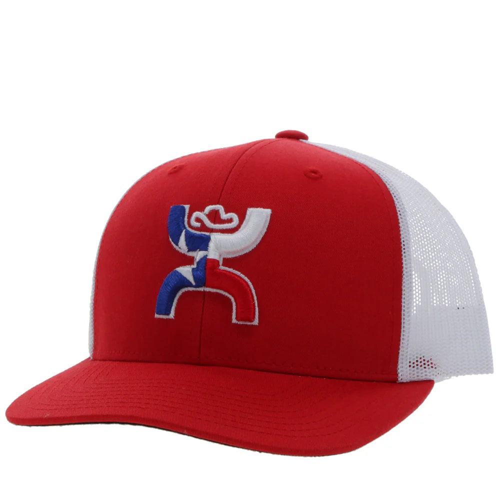 Hooey "Texican" Red/White Hat SKU: 2320T-RDWH