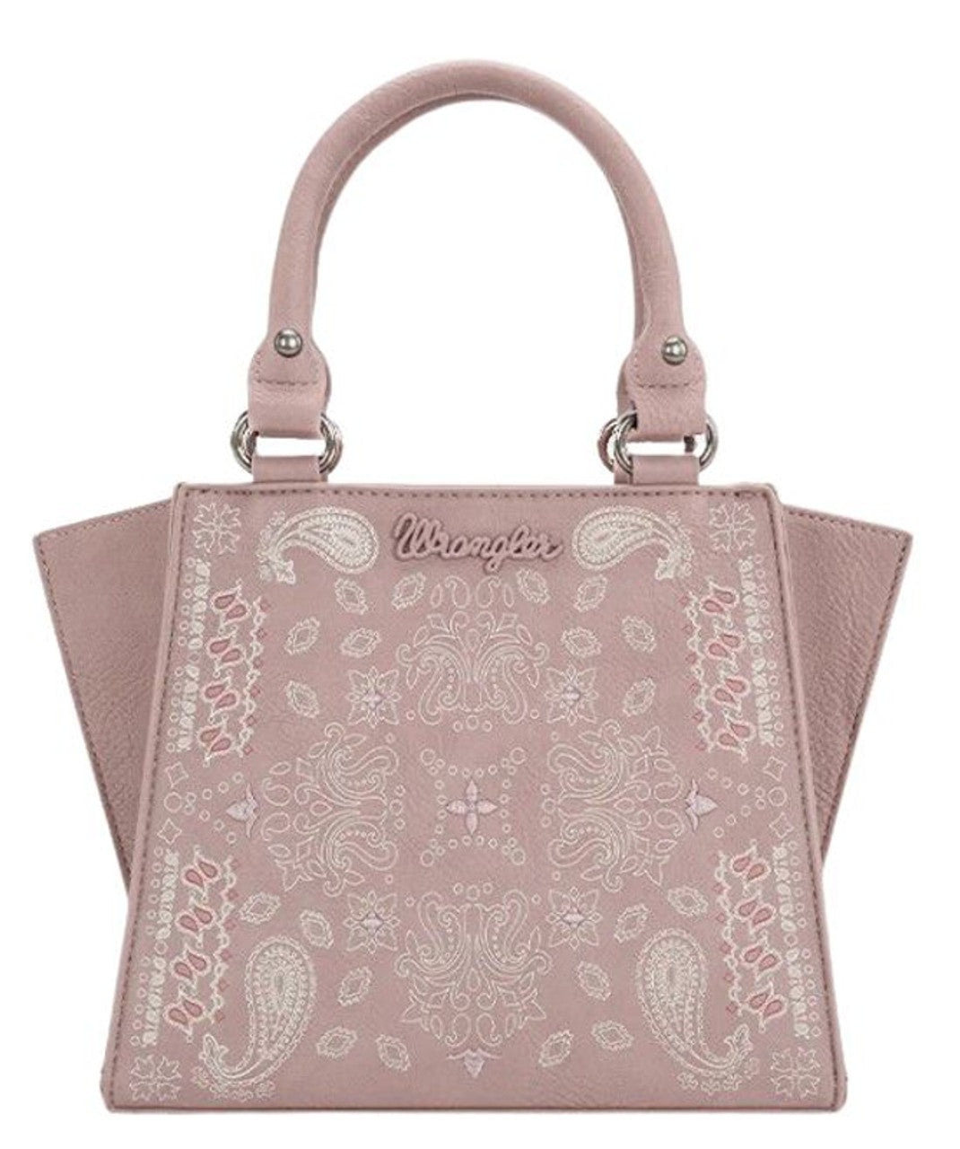 Wrangler| Pink Paisley Satchel Bag