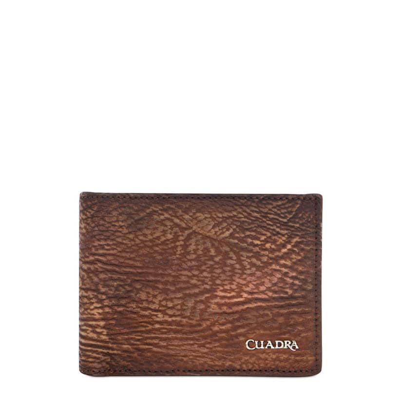 Cuadra| Men’s Honey Genuine Shark Leather Bifold Wallet