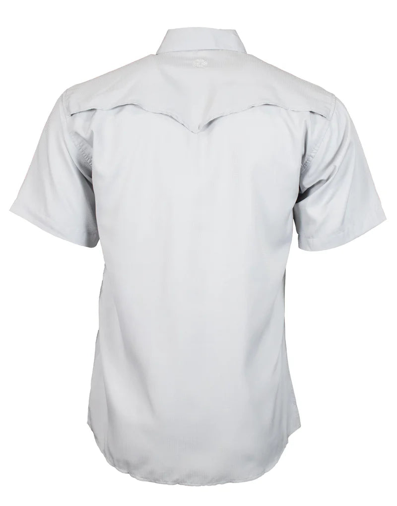 Hooey "Sol" Grey Short Sleeve Pearl Snap Shirt SKU: HT1610GY-S