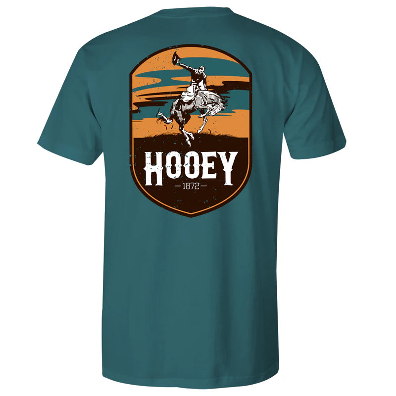 Hooey "Cheyenne" Teal Pocket T-shirt