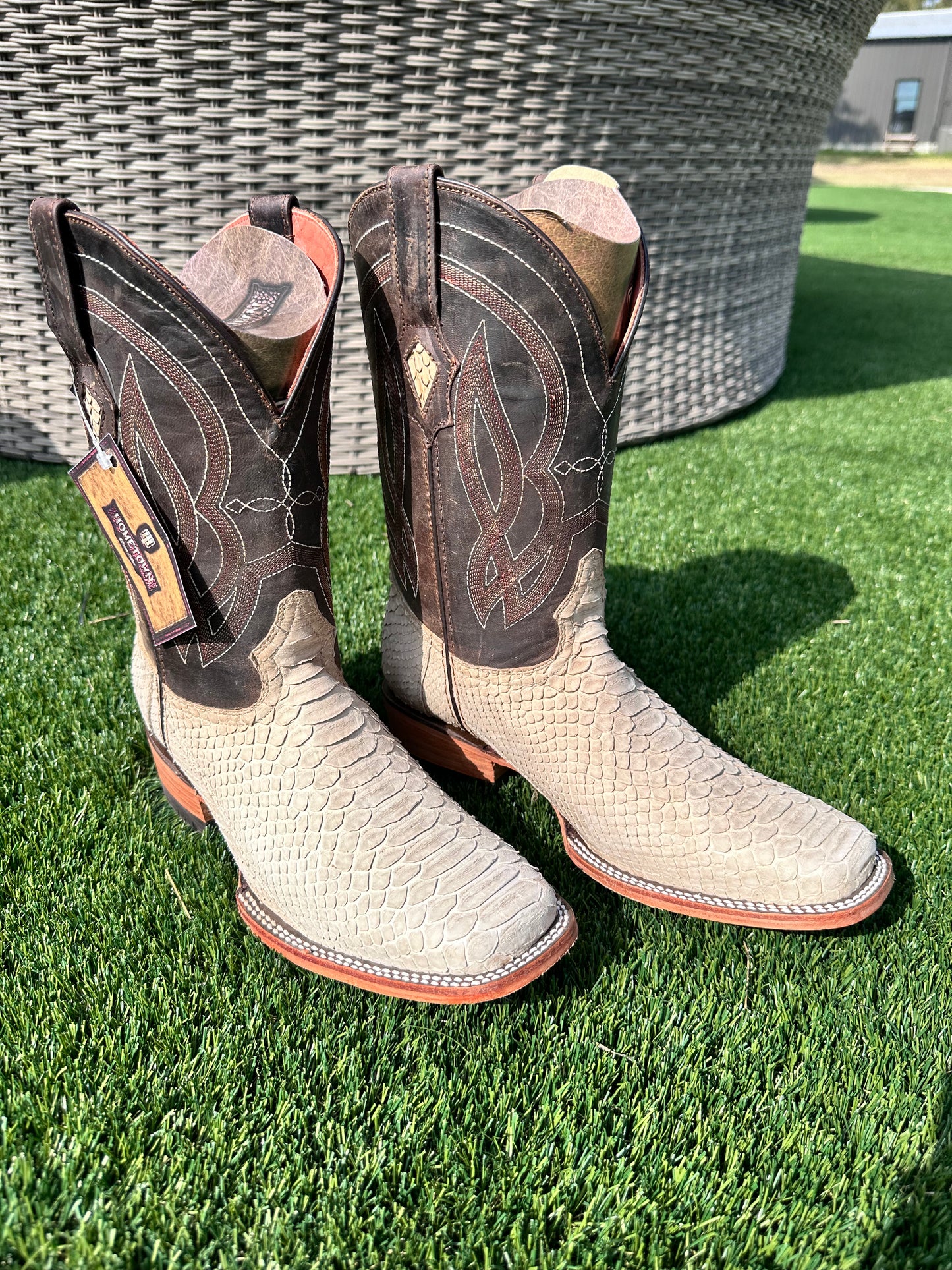 HOMETOWN| PYTHON ARENA MEN'S LEATHER BOOTS