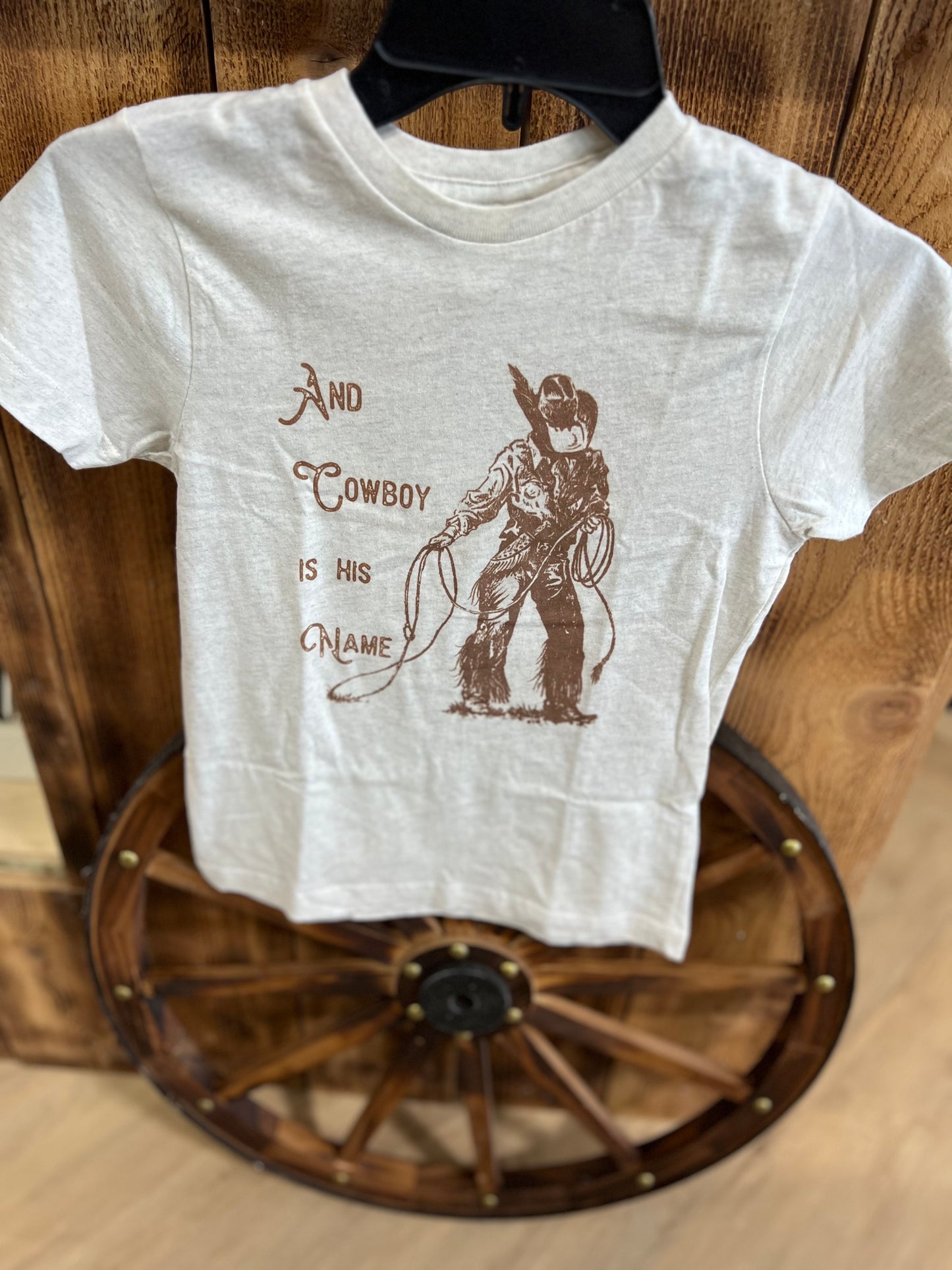LIVE AND TELL| AND COWBOY IS HIS NAME T-SHIRT YOUTH