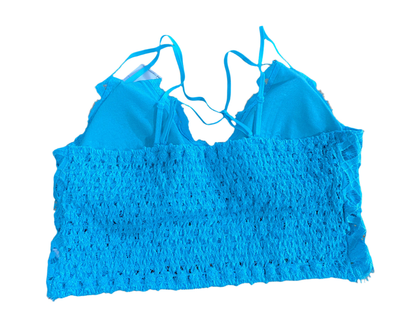 TEAL Plus Size Scalloped Lace Cami Bralette