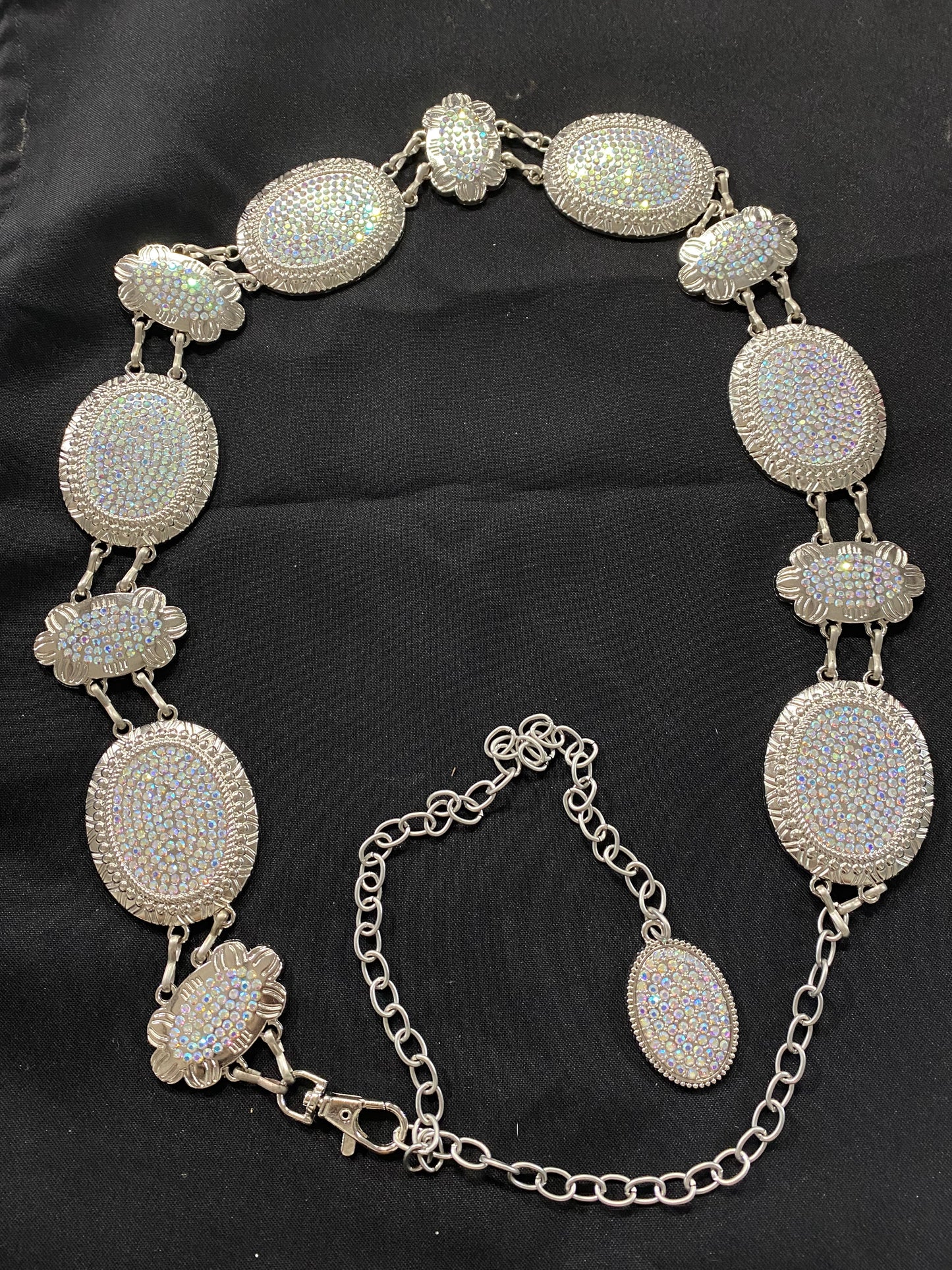 SILVER SHINE CONCHO BELT 1