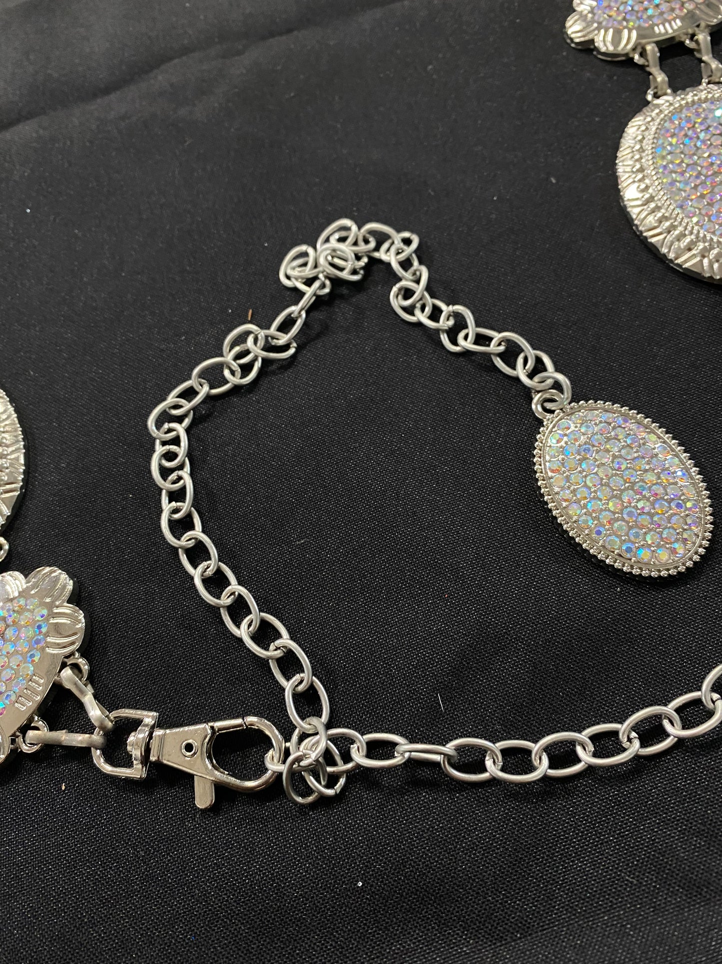 SILVER SHINE CONCHO BELT 1