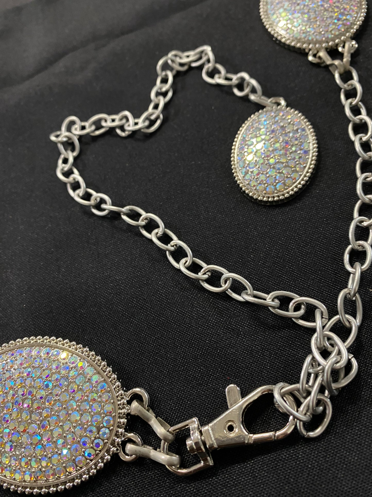 SILVER SHINE CONCHO BELT 2