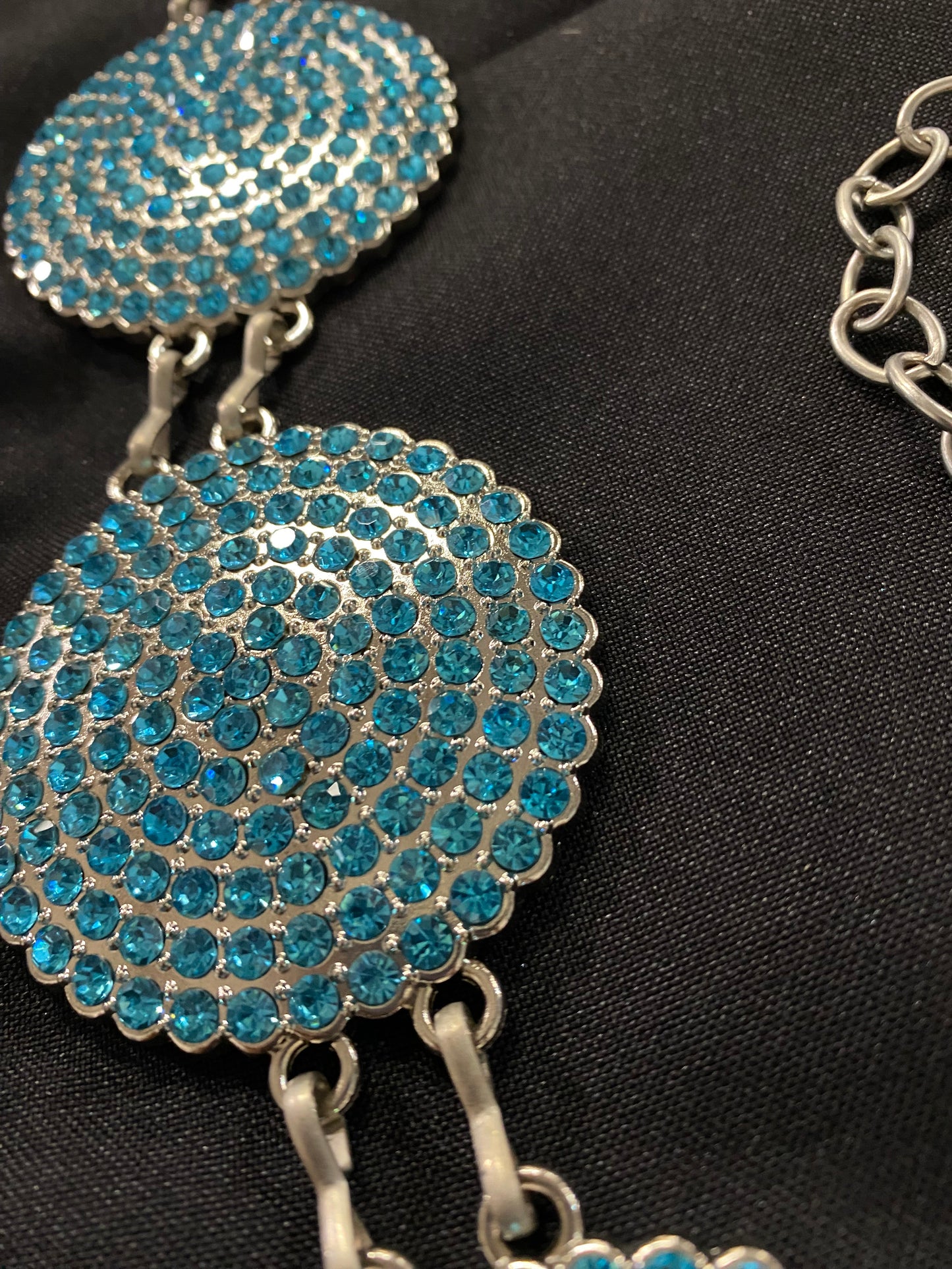 BLUE SHINE CONCHO BELT