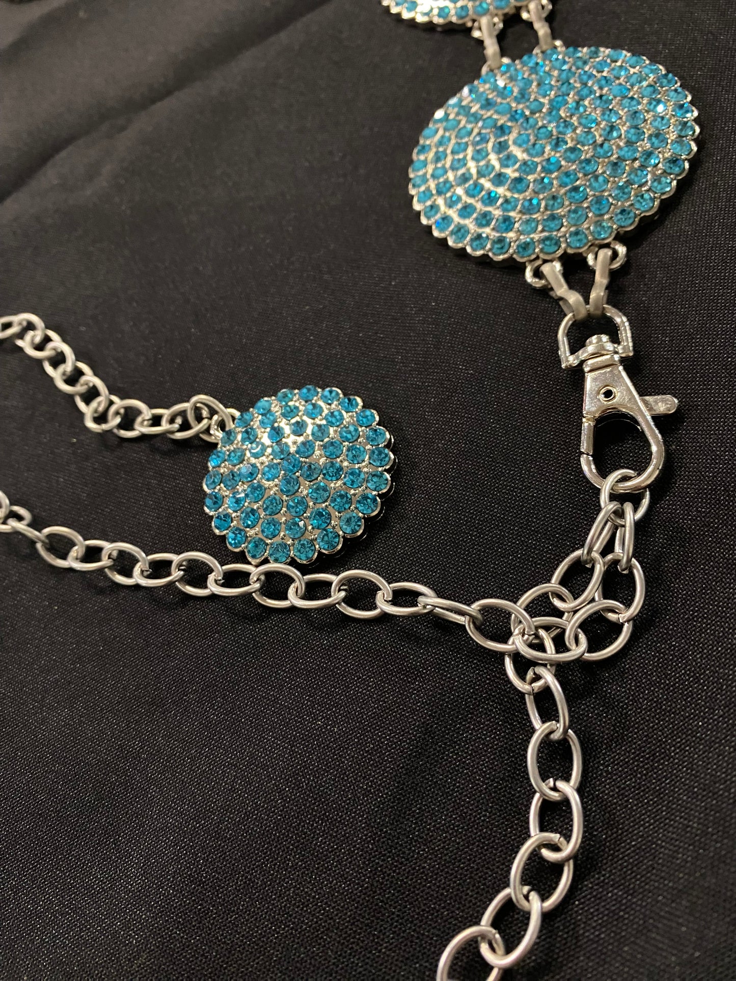 BLUE SHINE CONCHO BELT
