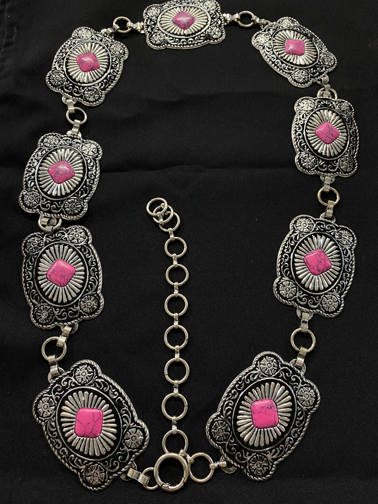 PINK CONCHO BELT 1
