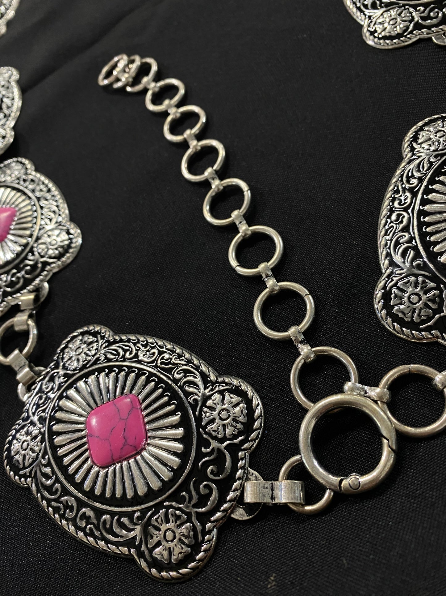 PINK CONCHO BELT 1