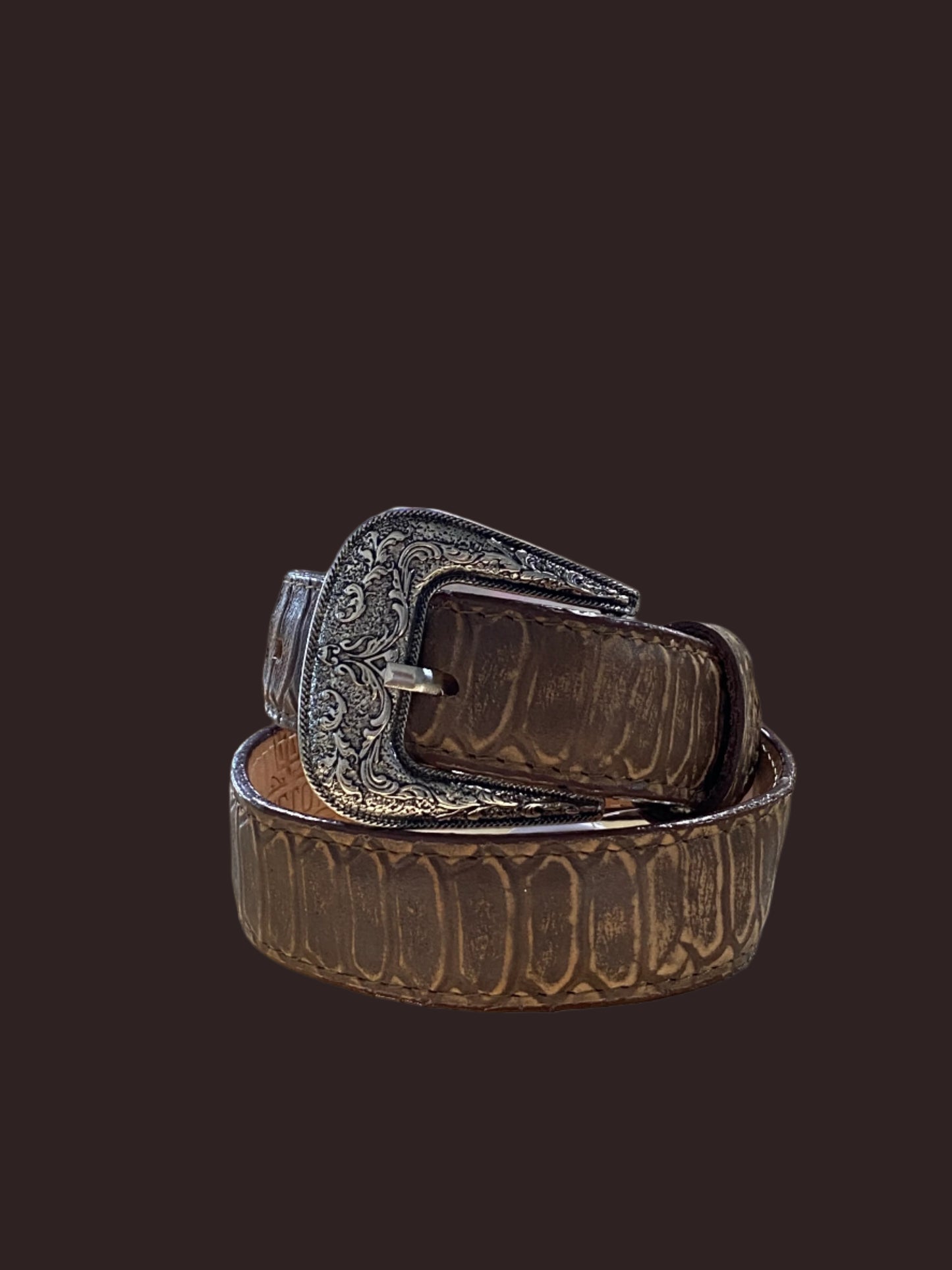 HOMETOWN PYTHON KIDS BELT BROWN