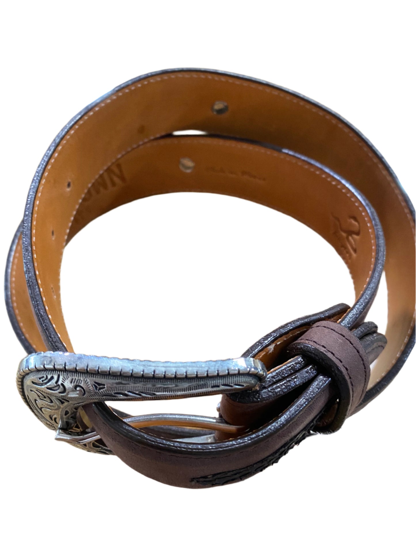 DARK BROWN HOMETOWN PYHTON BELT