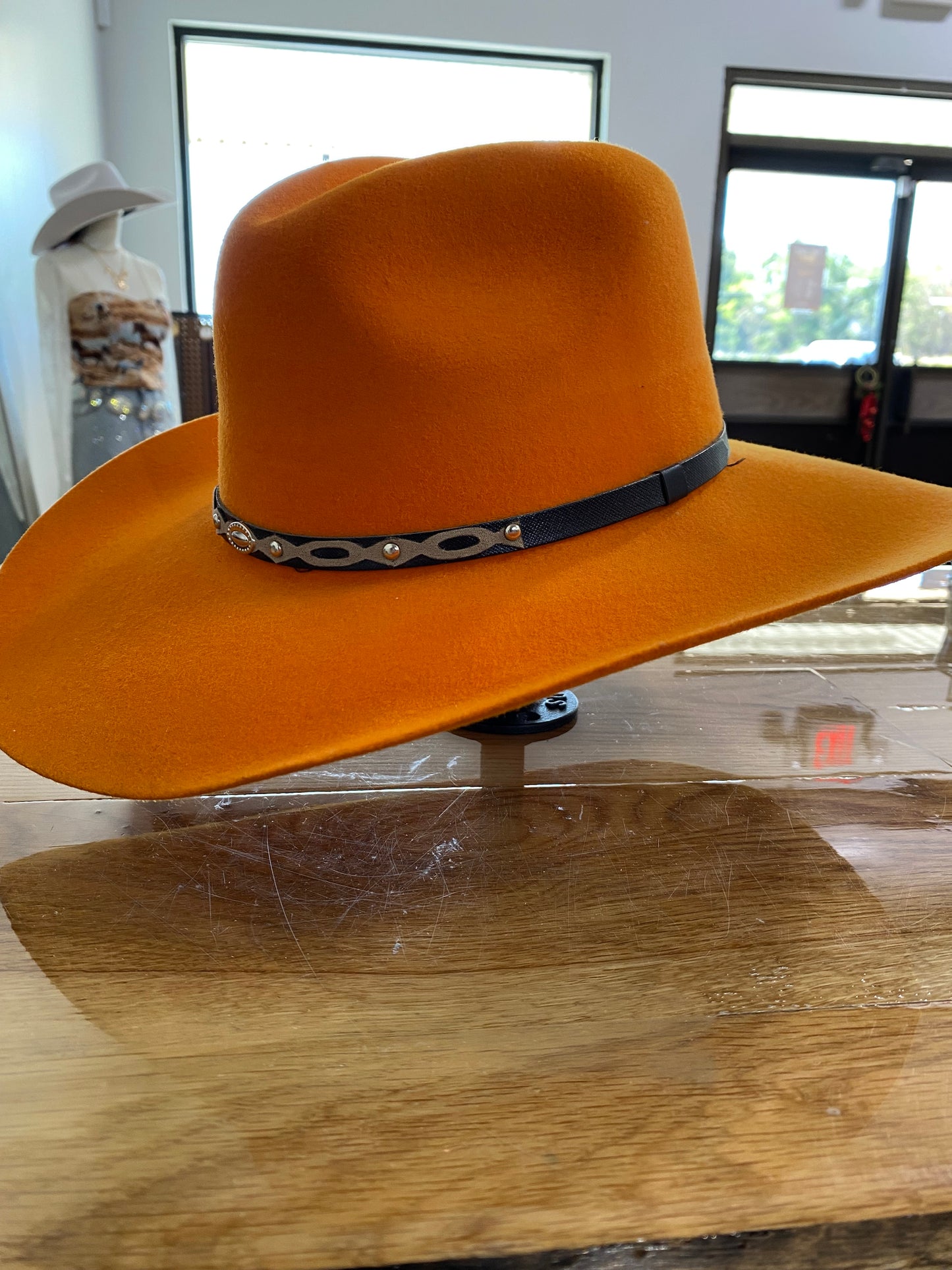 HOMETOWN HATS | ORANGE FELT HAT 100X