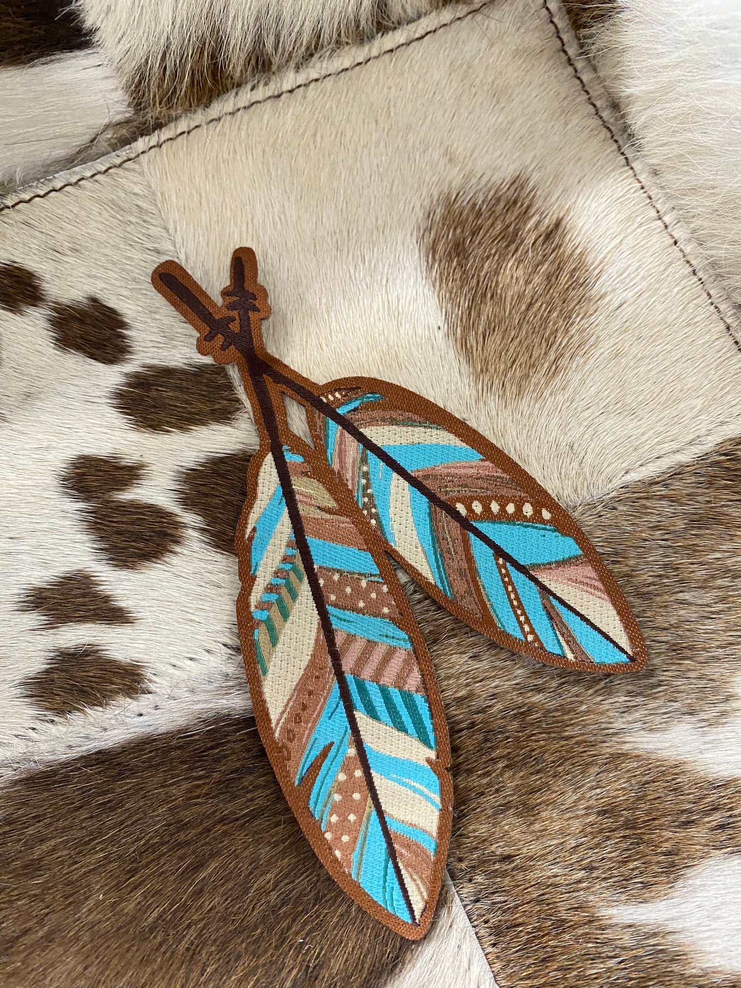 Lost Calf Patch Tribe Feathers Patch