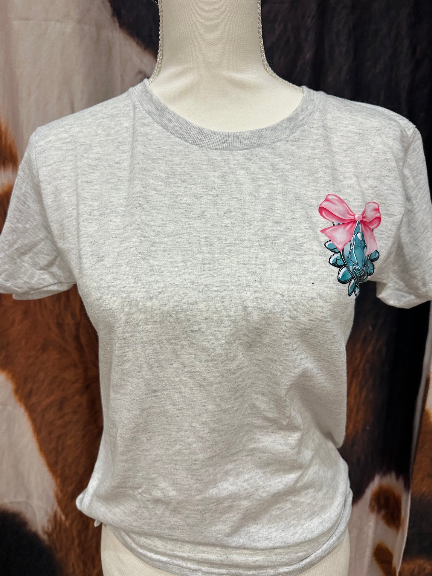 GILDAN| CUSTOM TSHIRT NOT TODAY HEIFER TURQUOISE & BOW