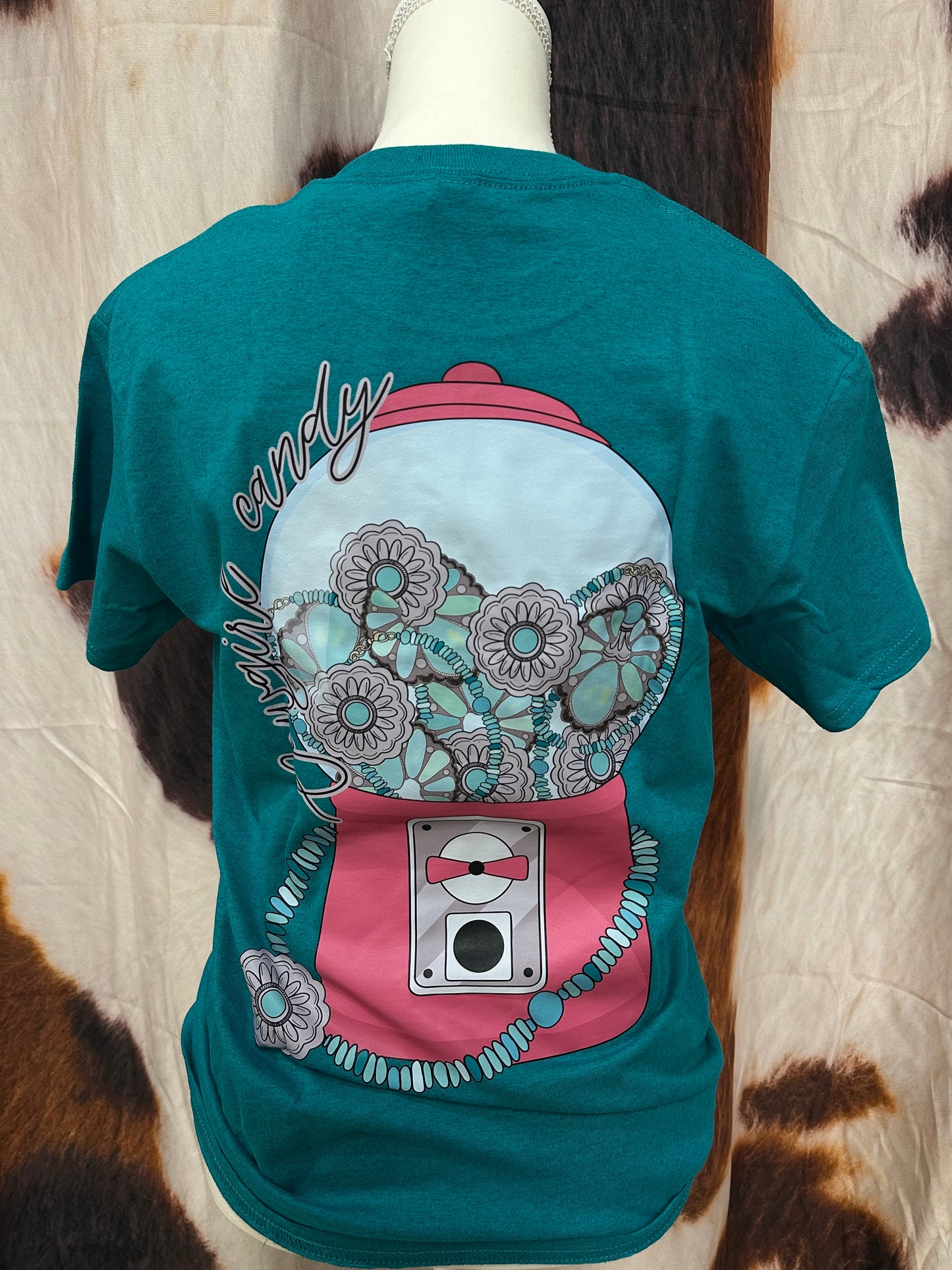 GILDAN | TEAL CUSTOM T-SHIRT TURQUOISE CANDY JAR