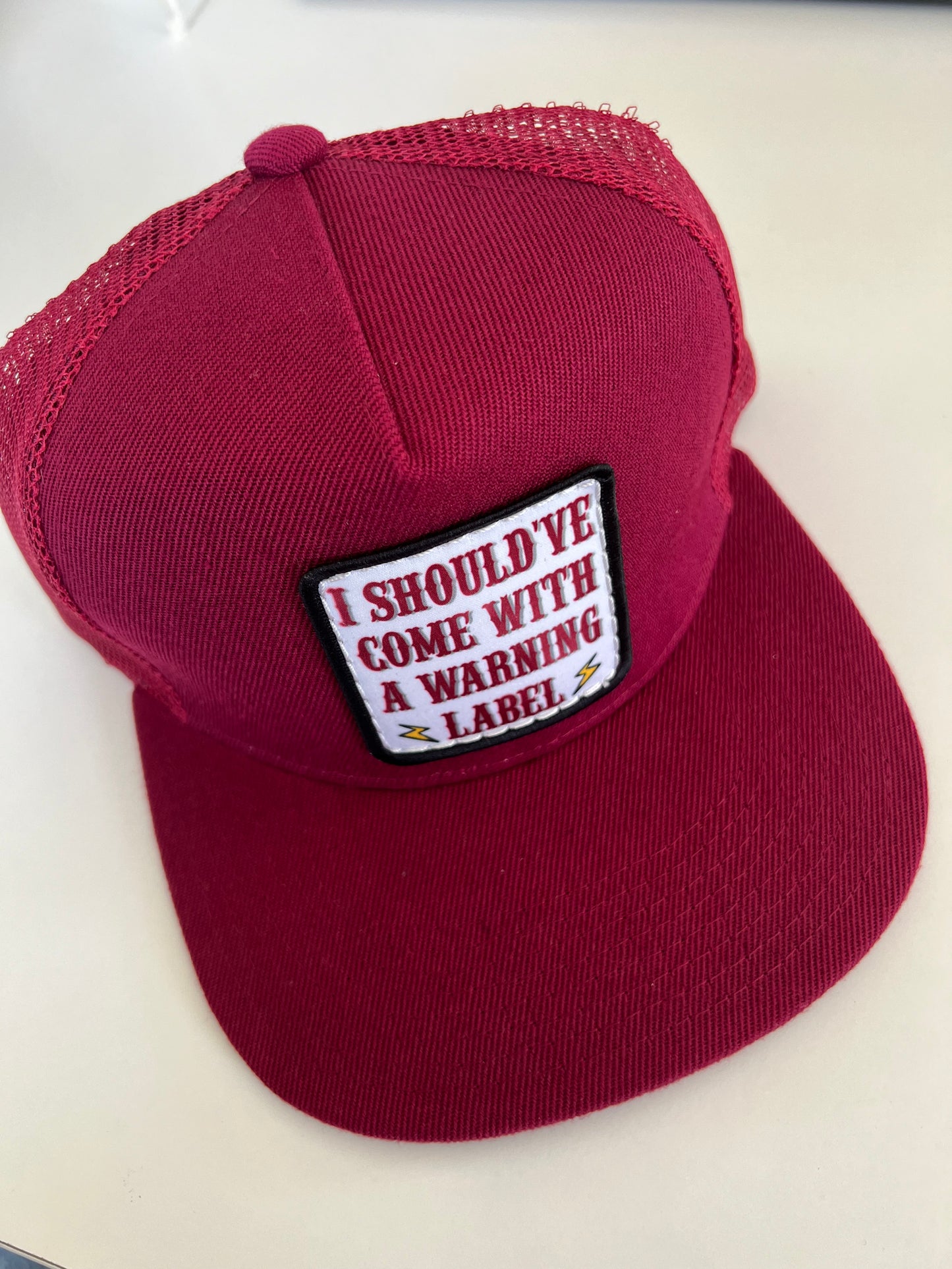 I SHOULD'VE COME WITH A WARNING LABEL MEN CAP