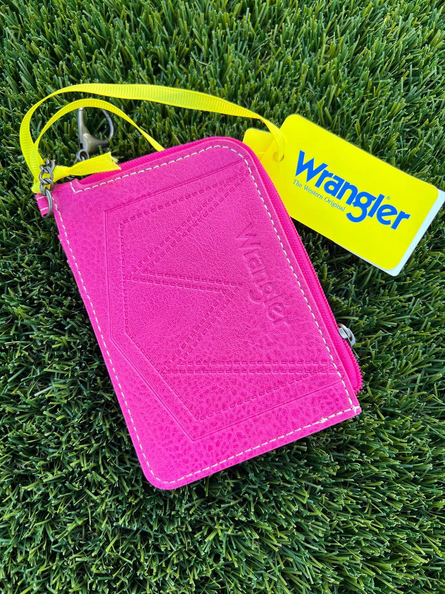 WRANGLER | HOT PINK/BROWN SMALL WALLET
