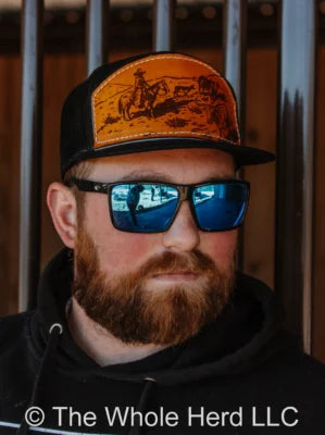 1903 Leather Panel Patch Cap