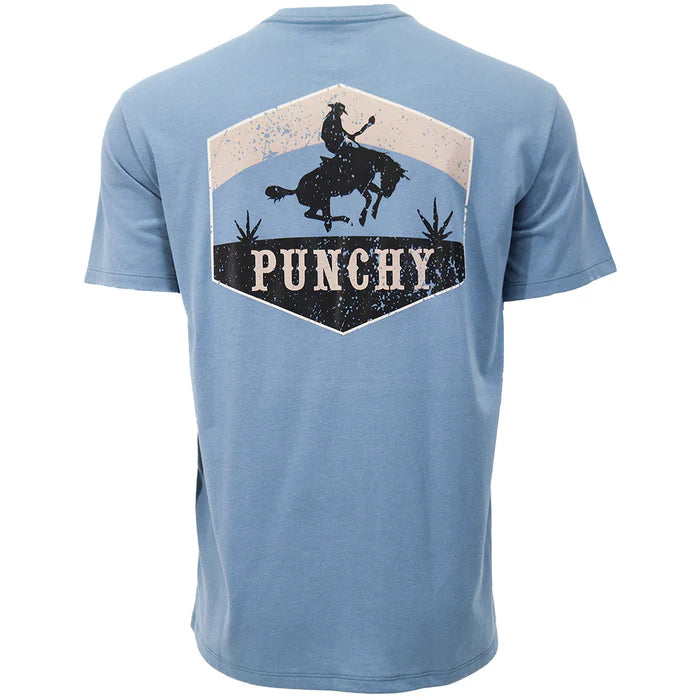 Hooey YOUTH "Ranchero" Dark Denim w/Tan & Black Logo Punchy T-shirt