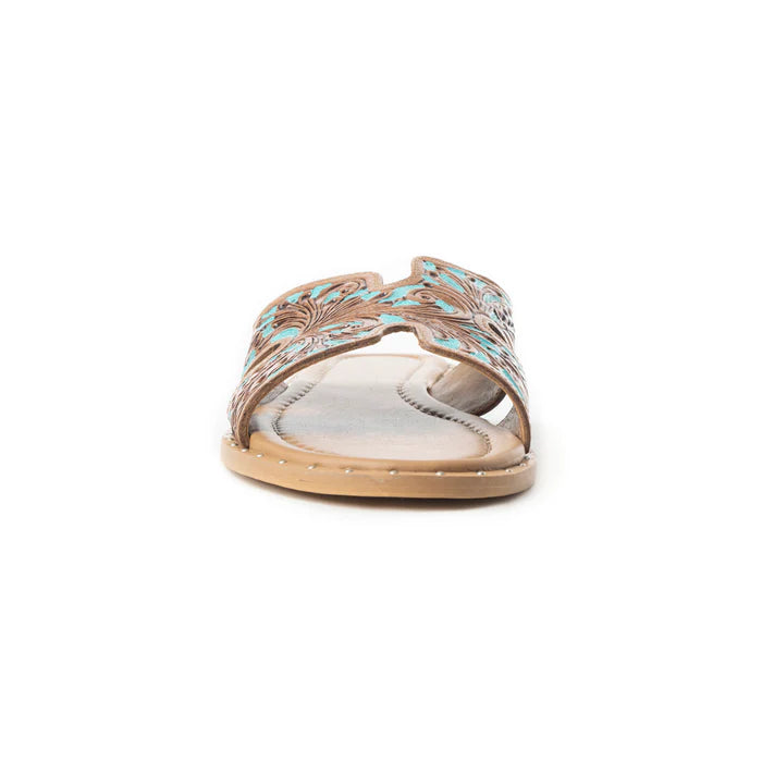 MYRA BAG Carmina Anne Sandals In Blue