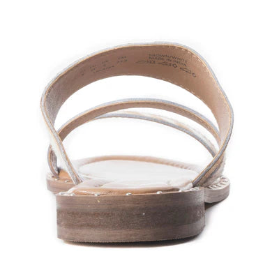 Myra Bag Ranch Ridge Slides In Brown & White