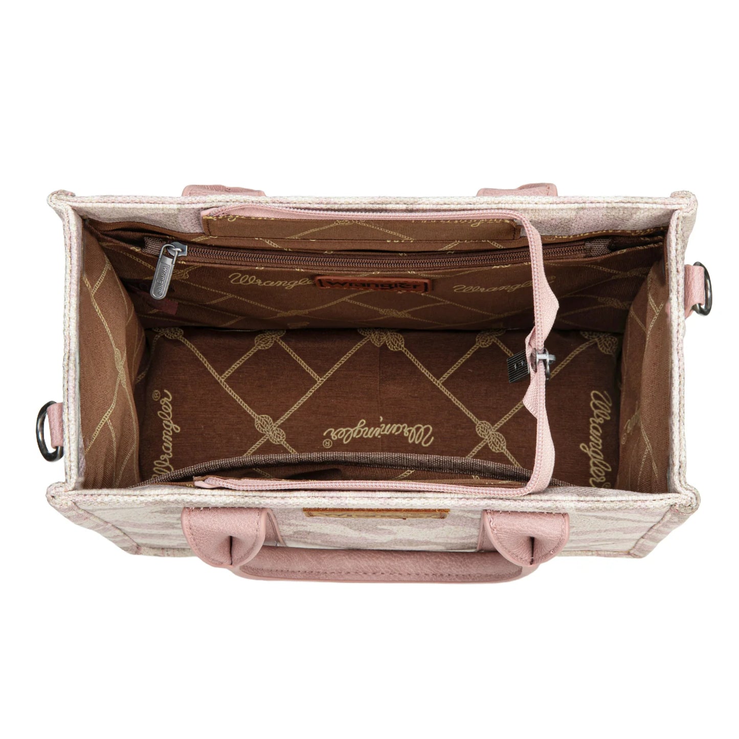 Wrangler Camo Print Tote/Crossbody - Pink