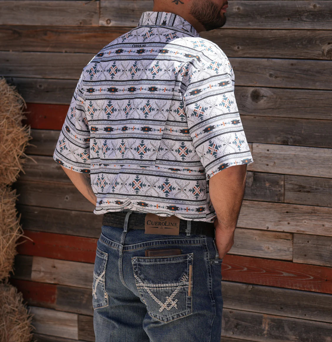 CUEROLINE WESTERN BRAND |Men's Cool Tech Short Sleeve Button Up - SKCL2023130