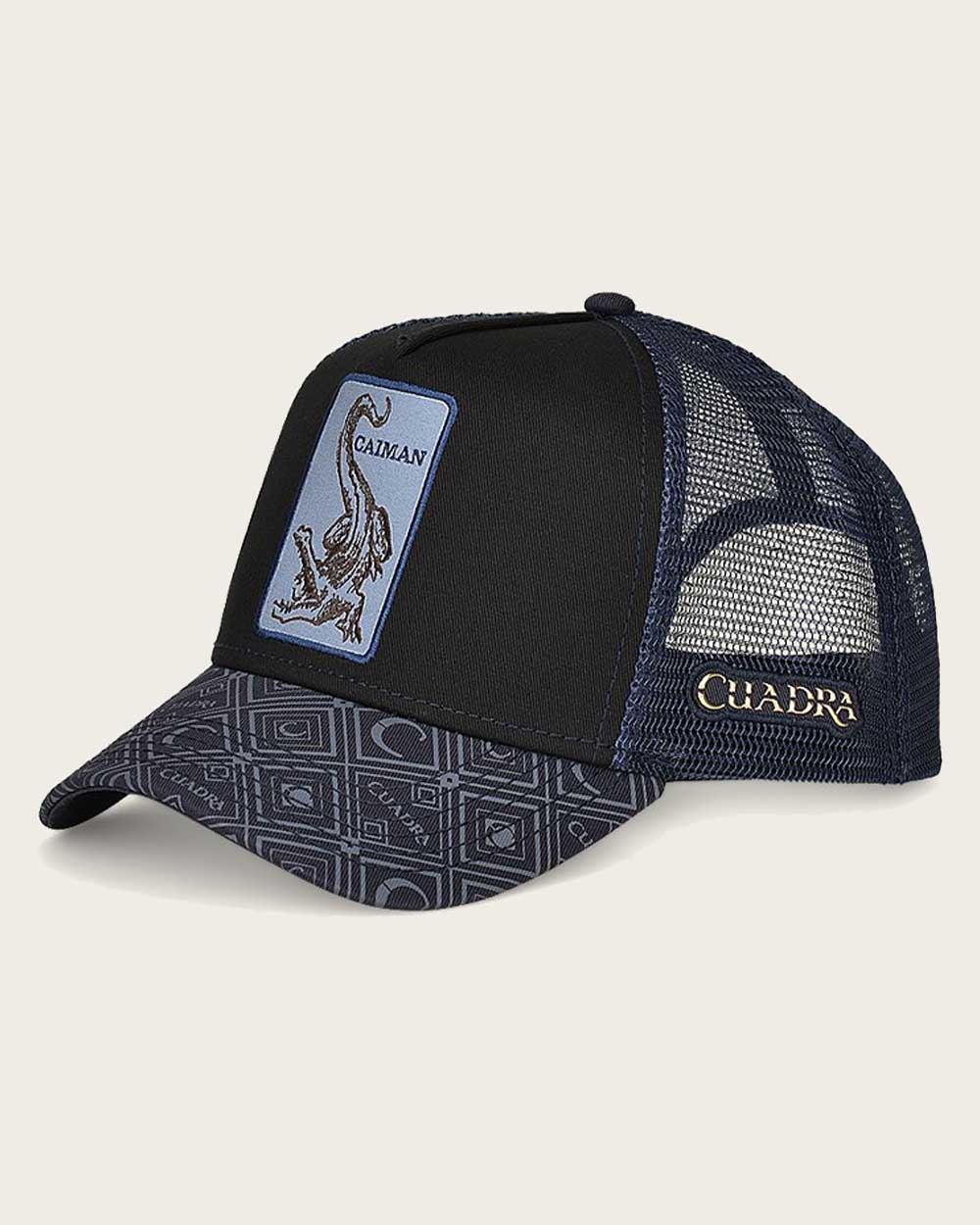 Blue alligator patch cap