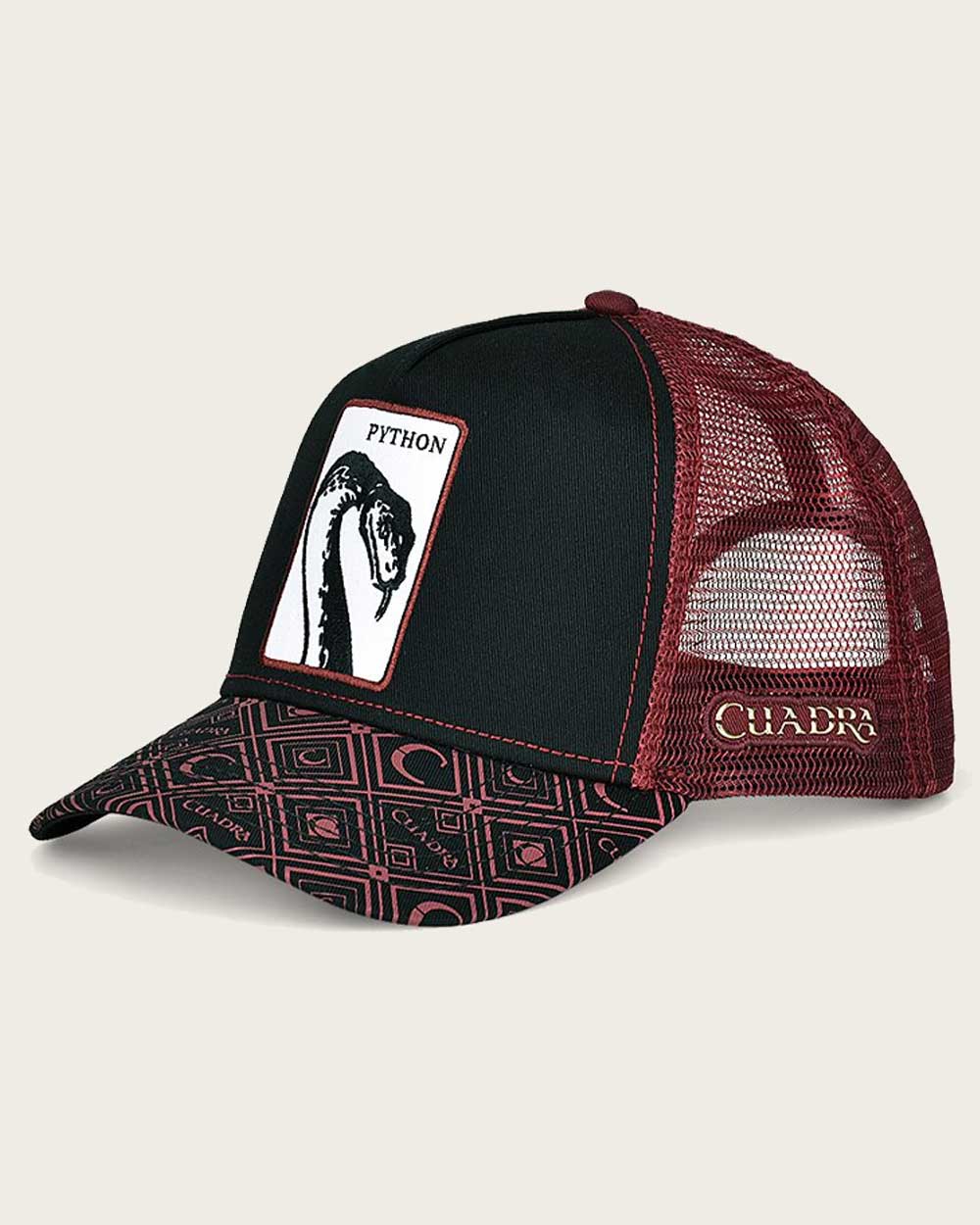 CUADRA Red python patch cap