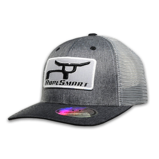 RopeSmart Classic Trucker Snapback With Gray and Black Logo Patch