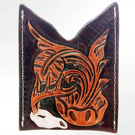 American Darling | Card-Holder Hand Tooled Genuine Leather