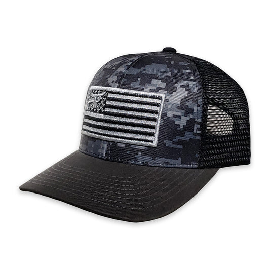 RopeSmart Digital Camo All-American Patch Cap