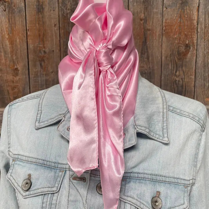 RODEO DRIVE |SOLID PINK WILD RAG/SCARF WRS27