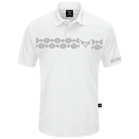 LOST CALF AZTEC WHITE POLO