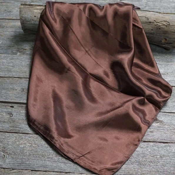 RODEO DRIVE| SOLID BROWN WILD RAG/SCARF WRS2