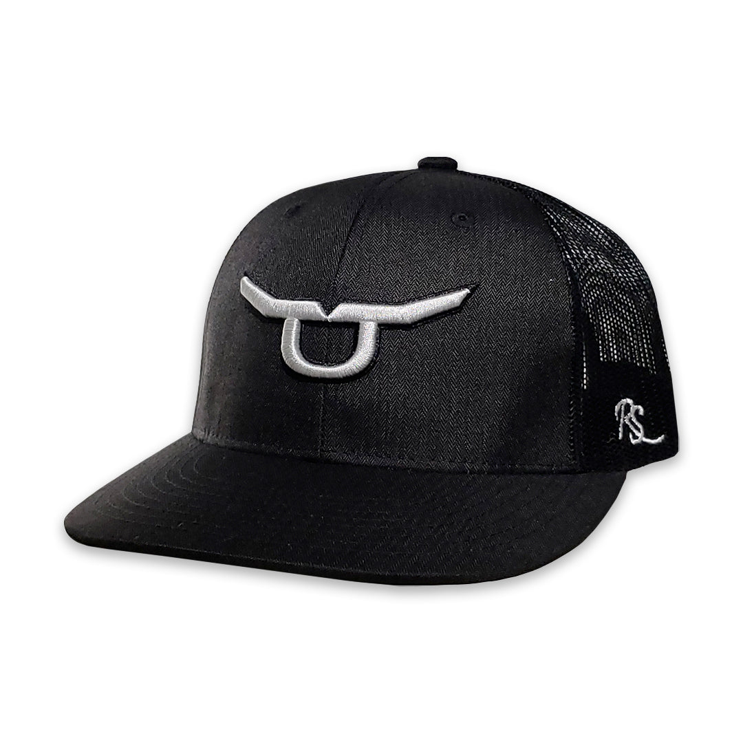 RopeSmart Solo Steer Logo Embroidered Black Snapback Cap