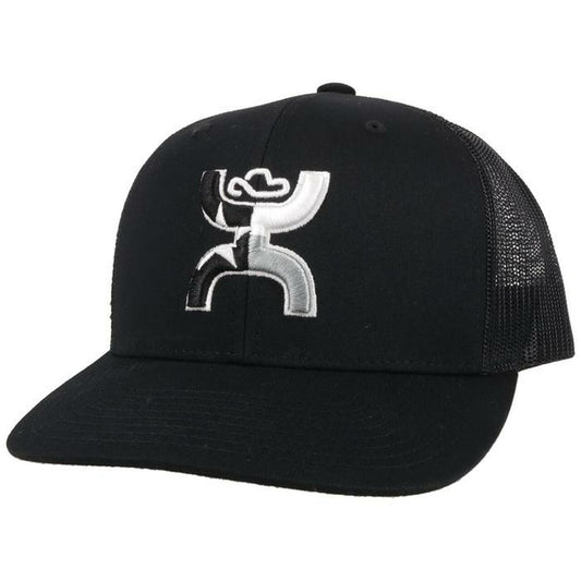 Hooey Unisex "Texican Flag" Black Mesh Back Snapback Hats