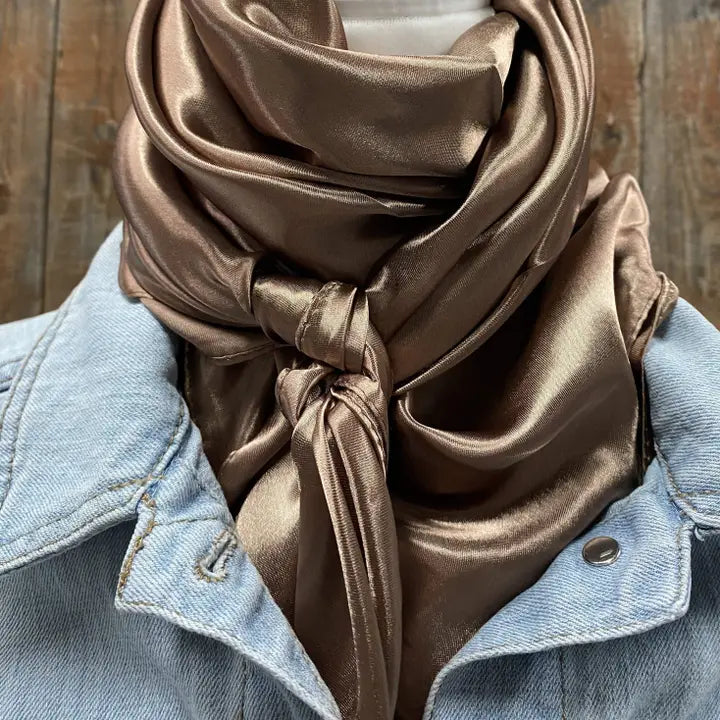 RODEO DRIVE |SOLID TAN WILD RAG/SCARF WRS7