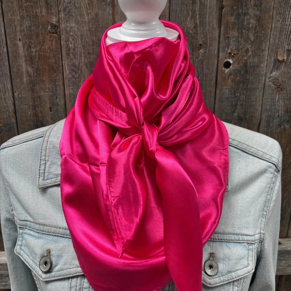 RODEO DRIVE| SOLID HOT PINK WILD RAG/SCARF WRS25