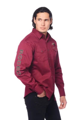 RODEO CO. PS550-EMB-BURGUNDY