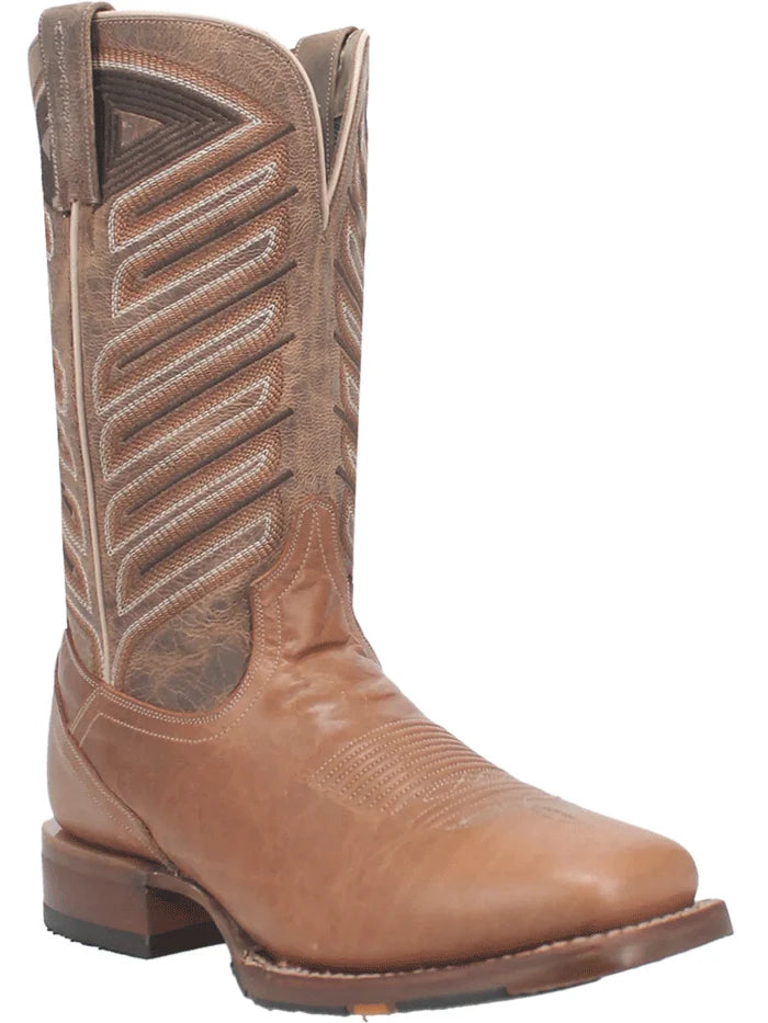 Dan Post DP4185 Mens IVAN Square Toe Leather Boot Taupe