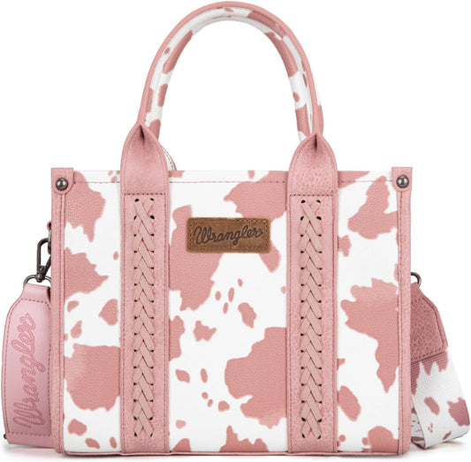 Wrangler Cow Print Tote Bag wg133-8120slpk