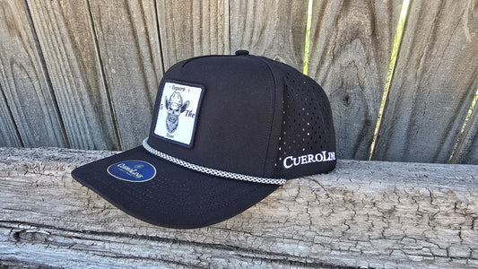CUEROLINE WESTERN BRAND |Black Vaquero Rope Cap