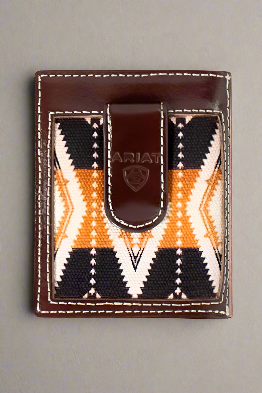 ARIAT FRONT POCKET BI-FOLD MONEY CLIP WALLET