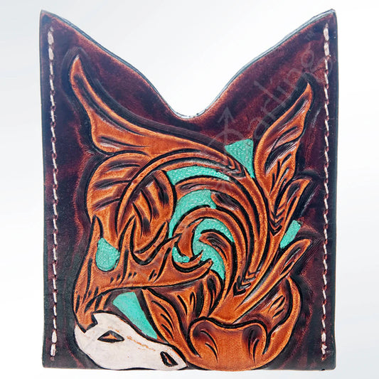 American Darling| Card-Holder Hand Tooled Genuine Leather